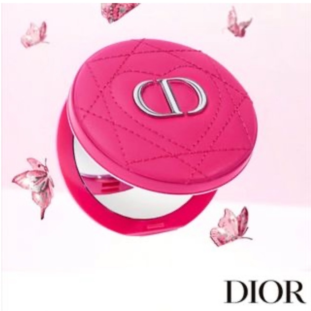 Dior Beauty Fuchsia Pink Quilted Compact Mirror - Picture 7 of 11